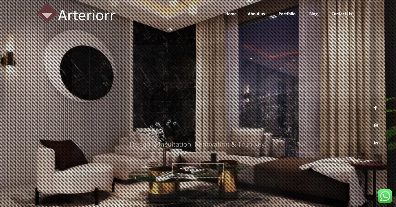 Arteriorr website designed by SPG Techsoft